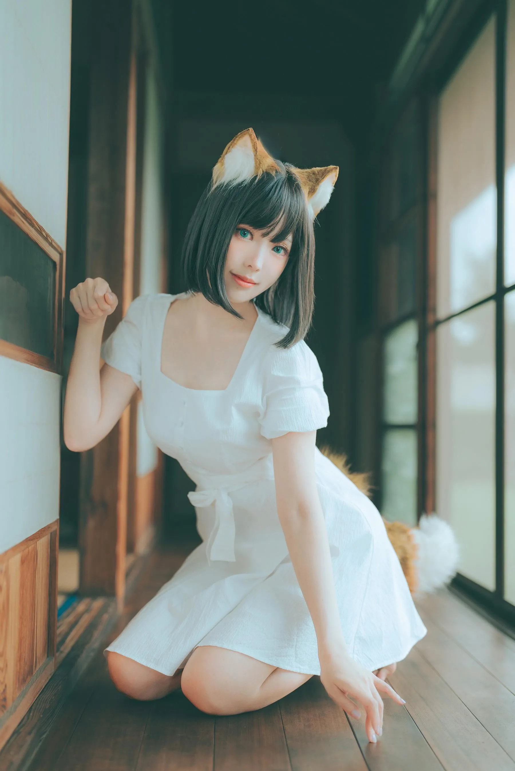 ElyEE子 – NO.114 2023.July B-Dongitsune ~White dress 白洋裝狐少女 [60P]插图2